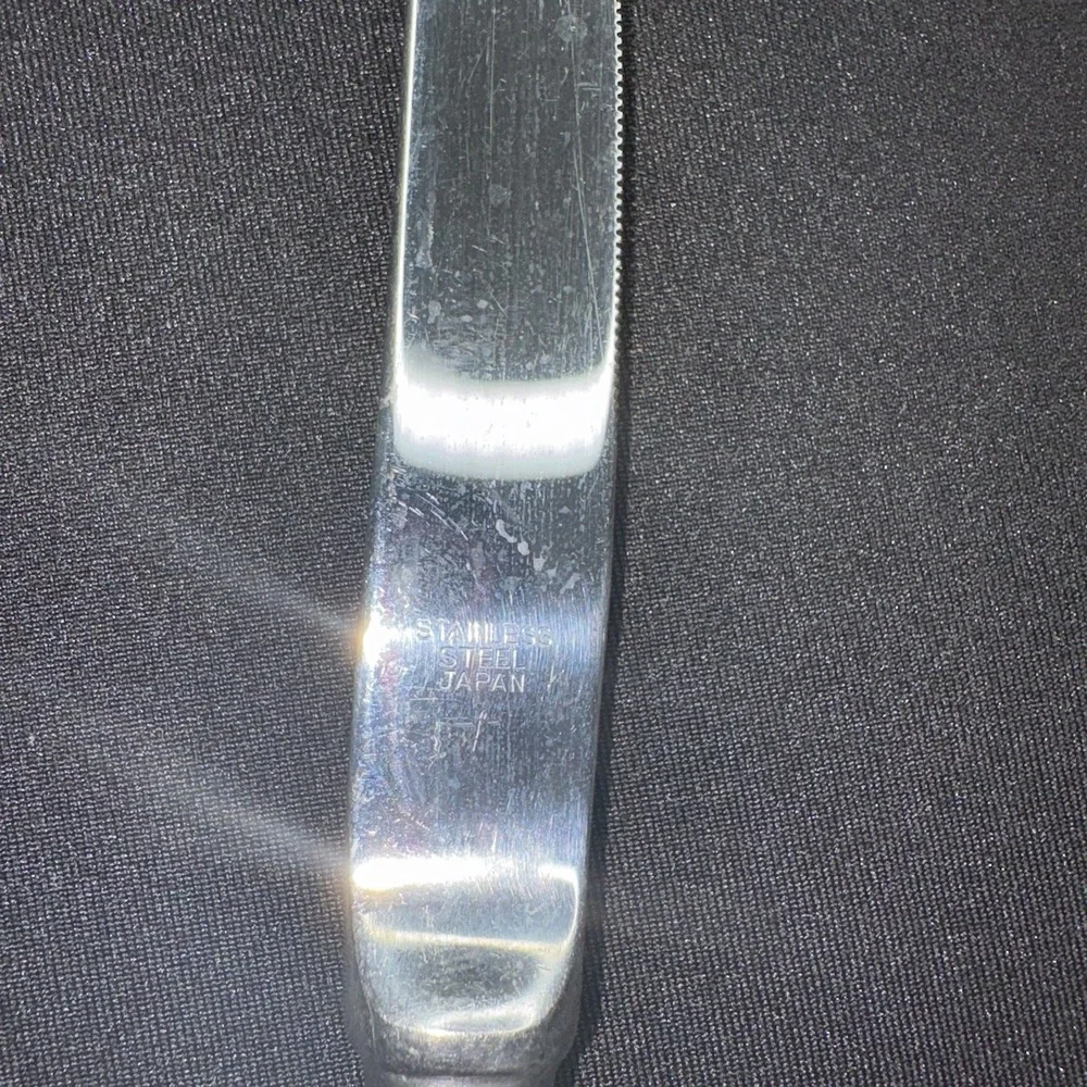 Steak Knives Knife Pistol Grip Silverplate Vintage Made in Japan Lot Of 2